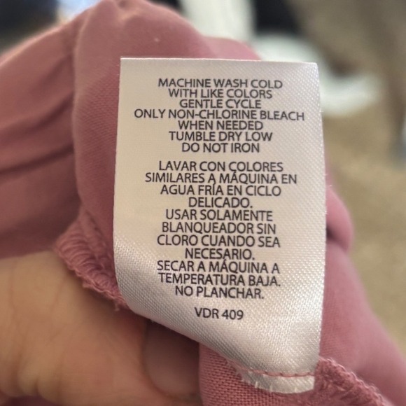 Eddie Bauer Pink 3 piece Pajama Set Plaid Tank Top Pants Shorts XL Lounge Soft - Picture 11 of 11